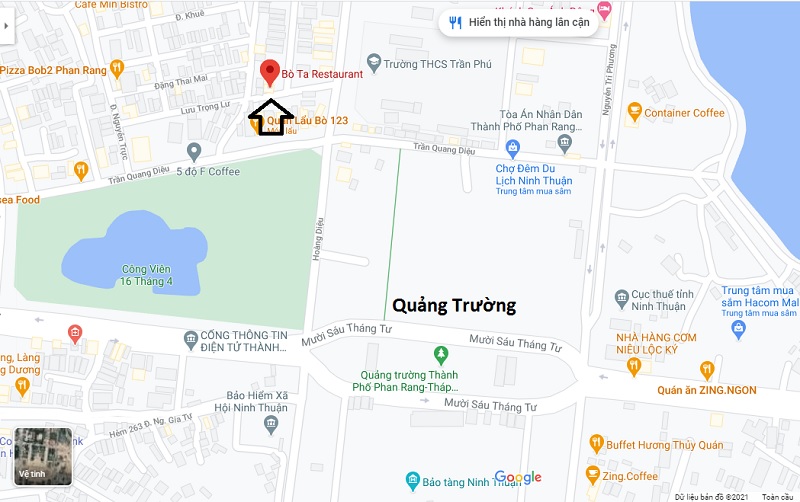 địa điểm quán ăn bò ta phan rang ninh thuận